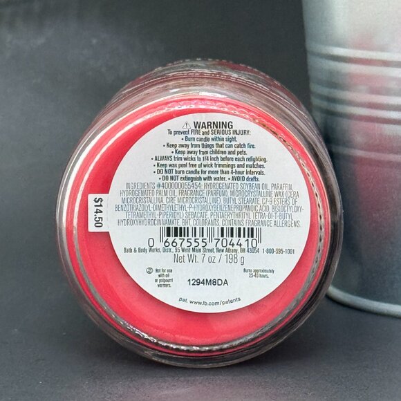 BBW Winter Candy Apple Bath & Body Works Mason Jar Single Wick Candle - Picture 9 of 10